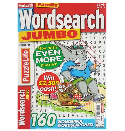 Jumbo wordsearch puzzle - jumbo,
