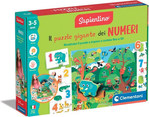 Puzzle gigante dei numeri - dei,