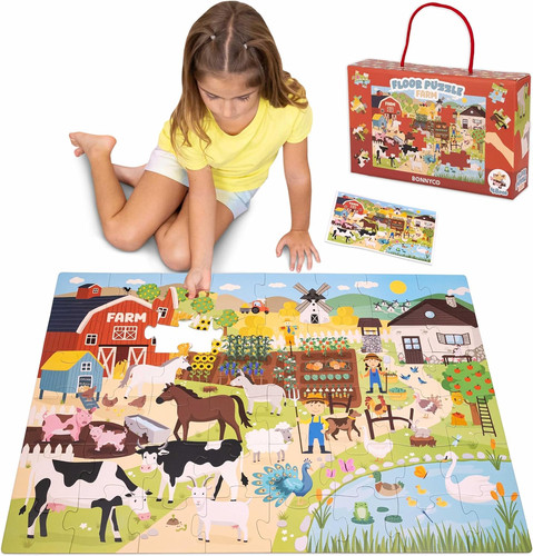 Puzzle bambini xxl - bambini, animali